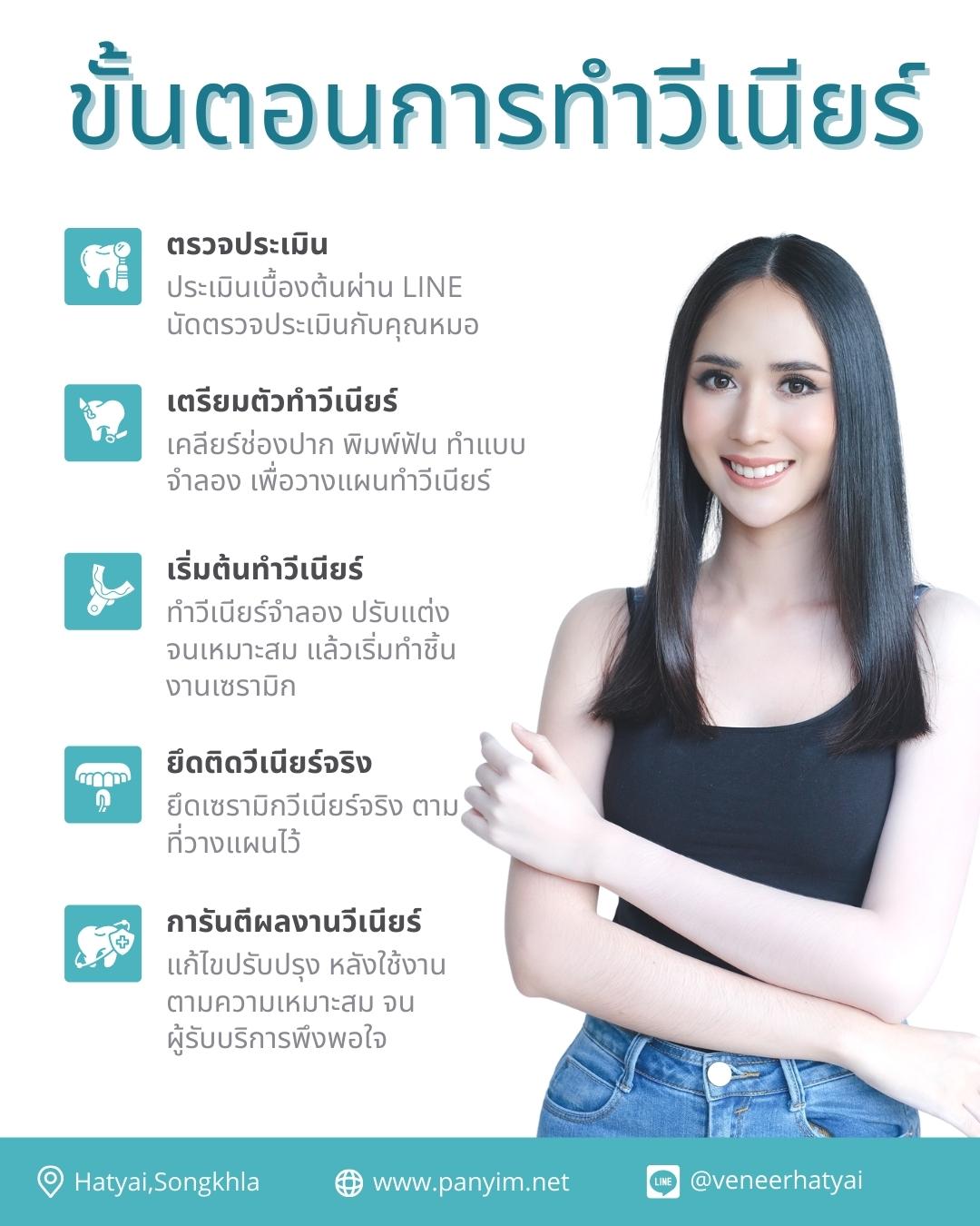 ขั้นตอน ทำวีเนียร์ หาดใหญ่