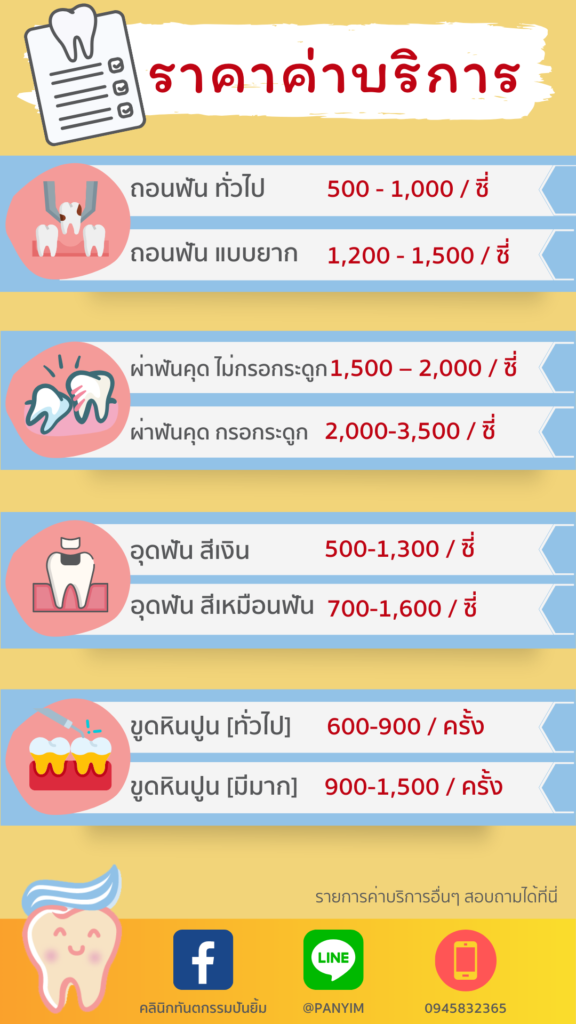 ราคาค่าบริการ